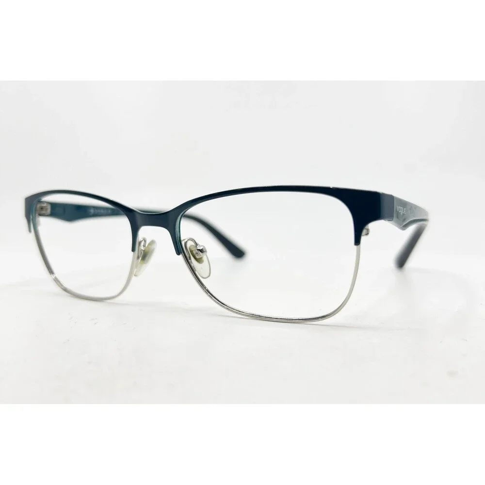 Vogue Eyewear VO 3940 5068 Teal Silver Cat Eye Glasses Frames 52-16-140 Womens